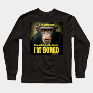 Disillusioned Ape Bored Chimps Long Sleeve T-Shirt